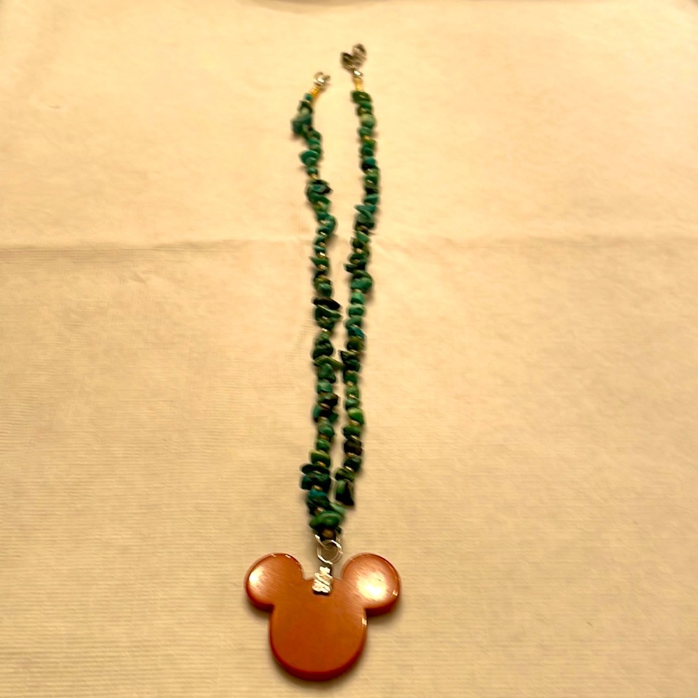 Mickey silhouette necklace